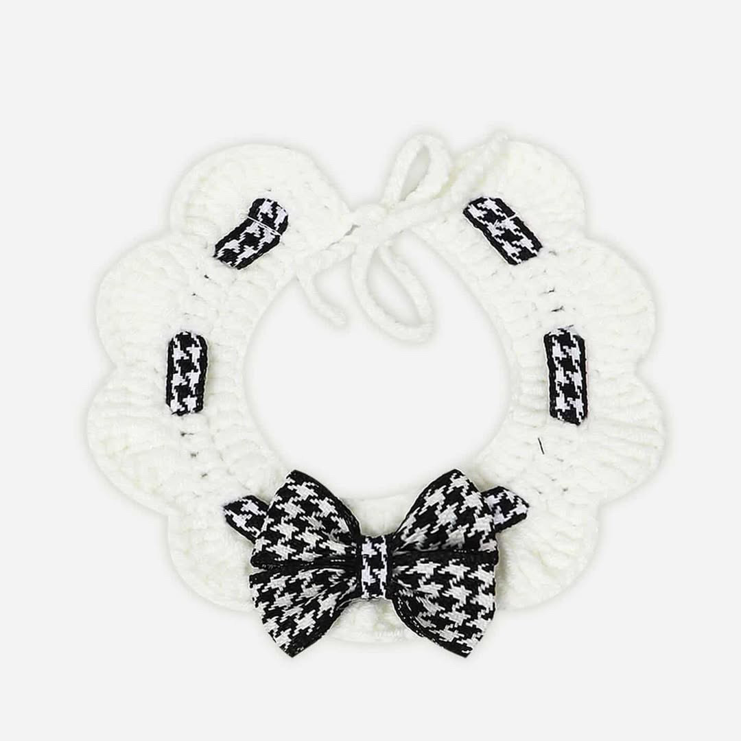 Crochet Bowtie – Black additional view 1