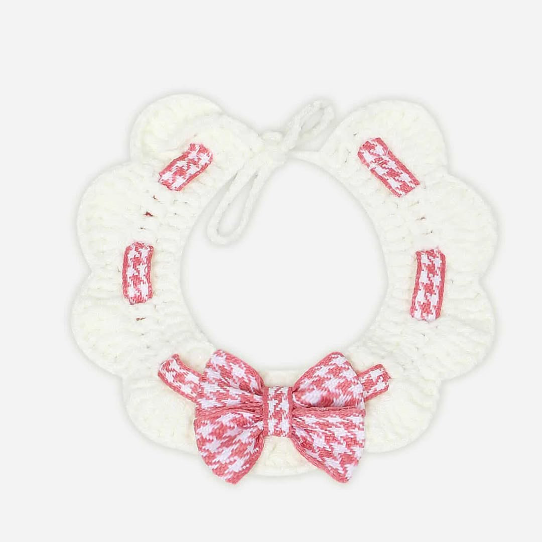Crochet Bowtie – Pink additional view 1