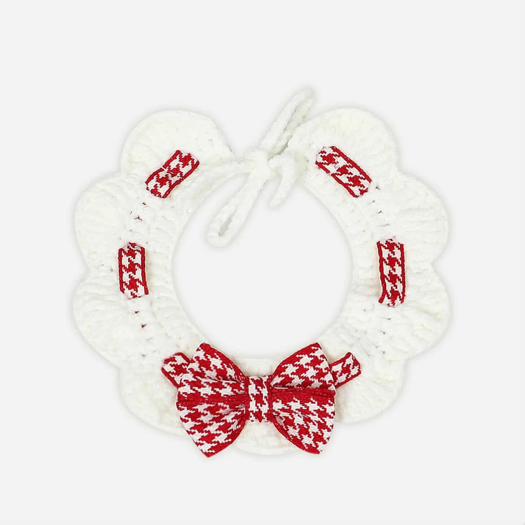 Crochet Bowtie – Red additional view 1