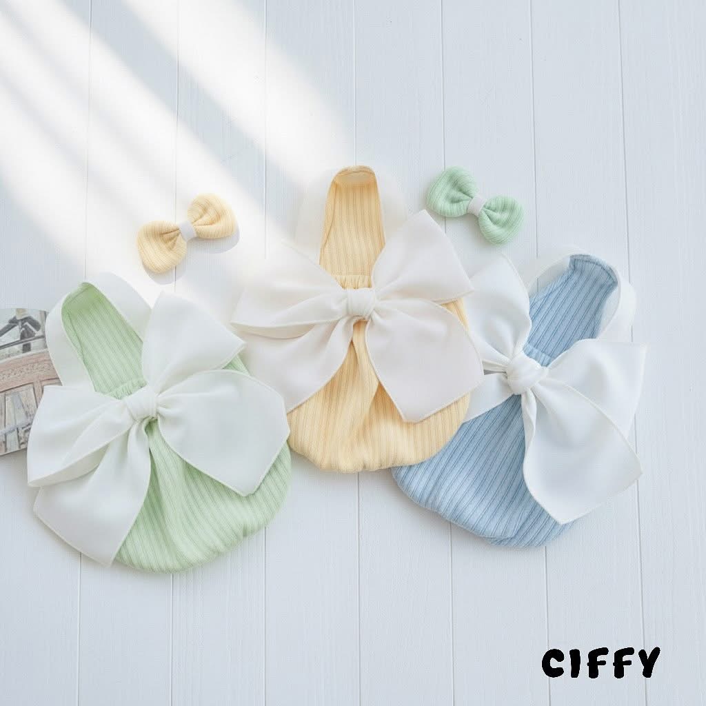 Ribbed Knit Bow Top