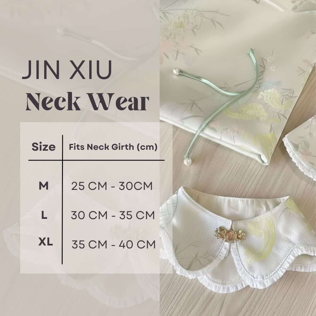 Size chart for Jin Xiu
