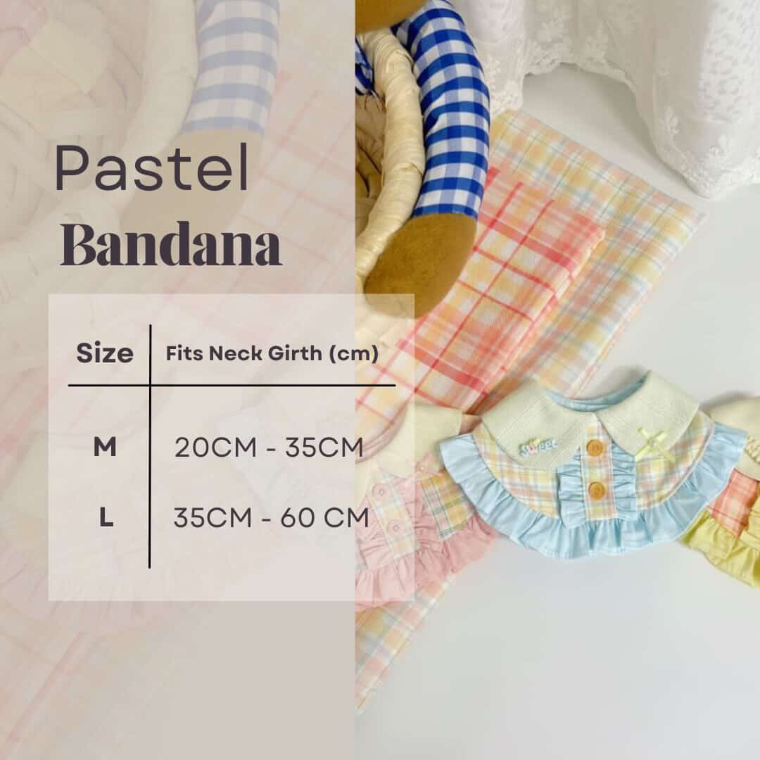 Size chart for Pastel Bandana