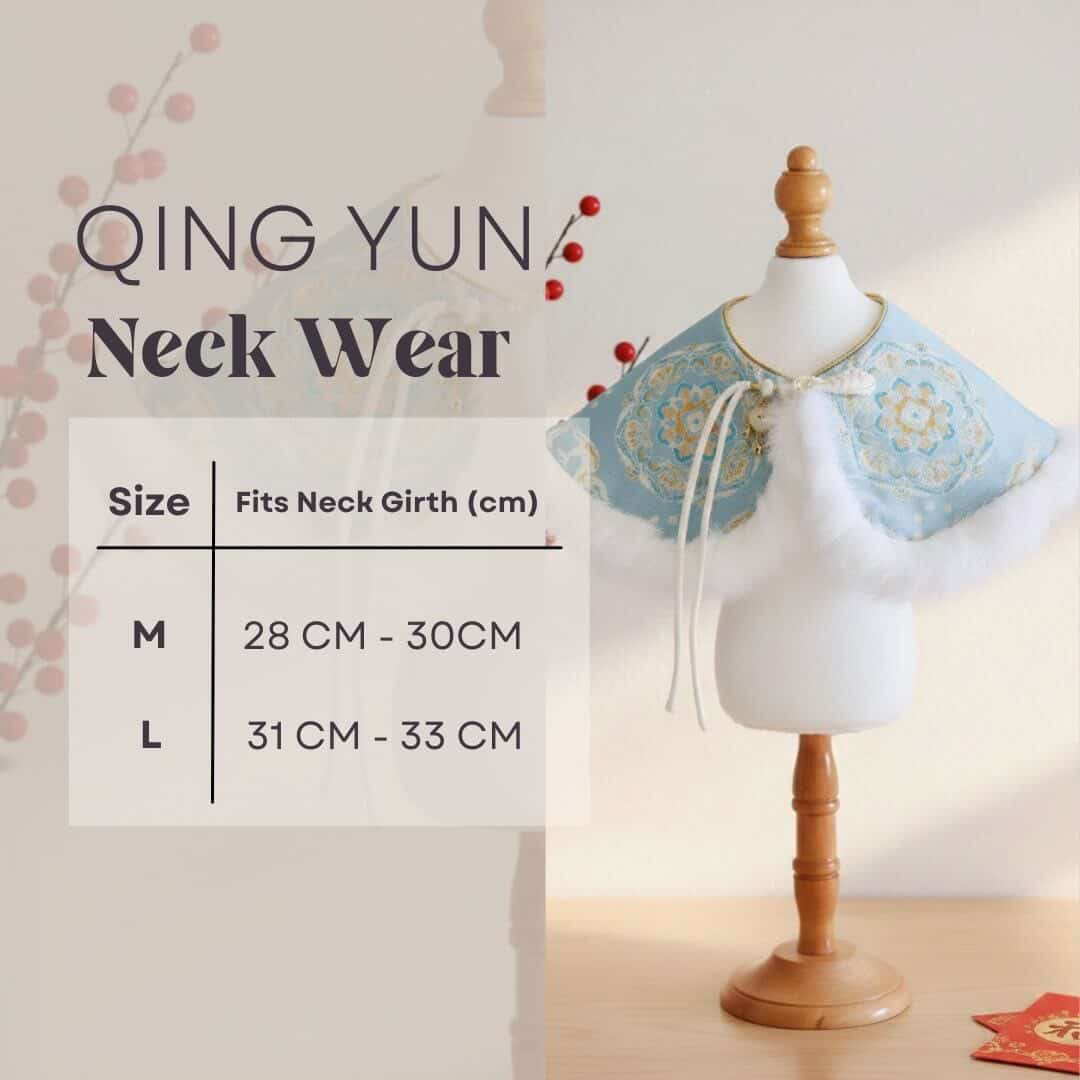 Size chart for Qing Yun