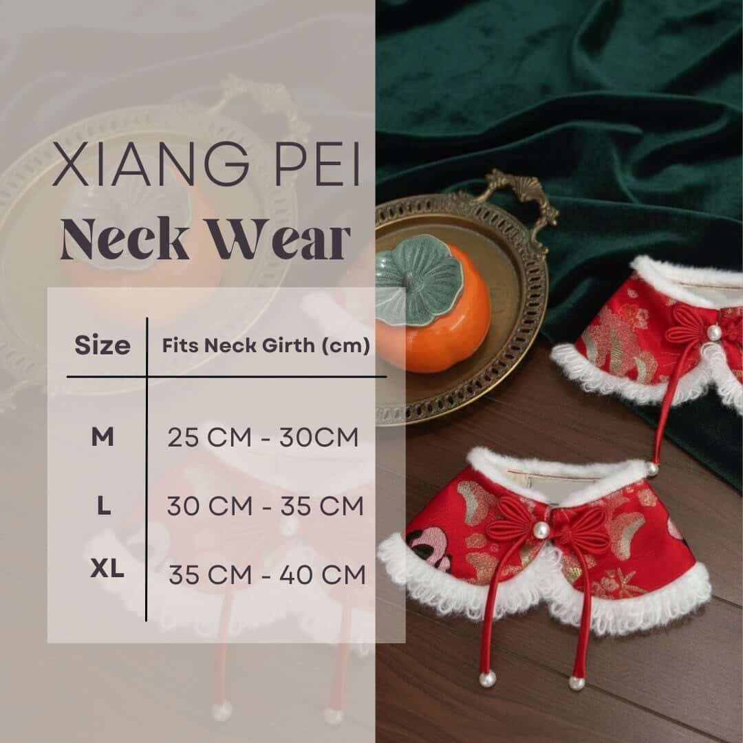 Size chart for Xiang Pei